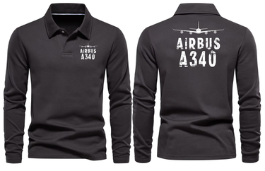 AIRBUS A340 LONG SLEEVE POLO